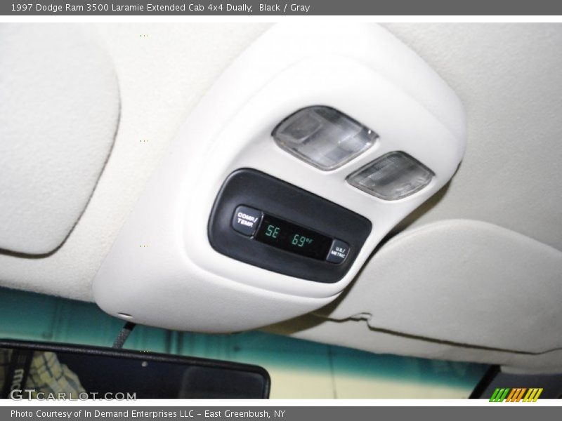 Black / Gray 1997 Dodge Ram 3500 Laramie Extended Cab 4x4 Dually