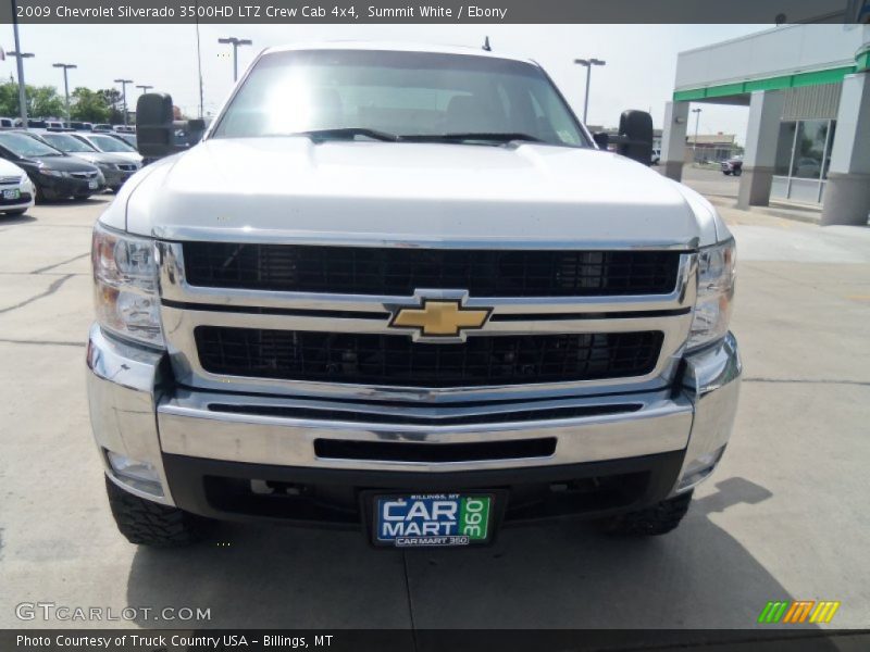 Summit White / Ebony 2009 Chevrolet Silverado 3500HD LTZ Crew Cab 4x4