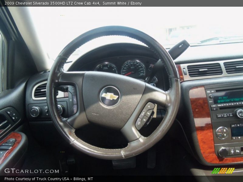 Summit White / Ebony 2009 Chevrolet Silverado 3500HD LTZ Crew Cab 4x4