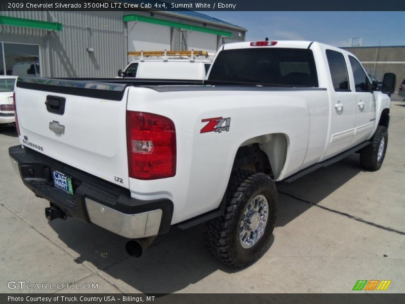 Summit White / Ebony 2009 Chevrolet Silverado 3500HD LTZ Crew Cab 4x4