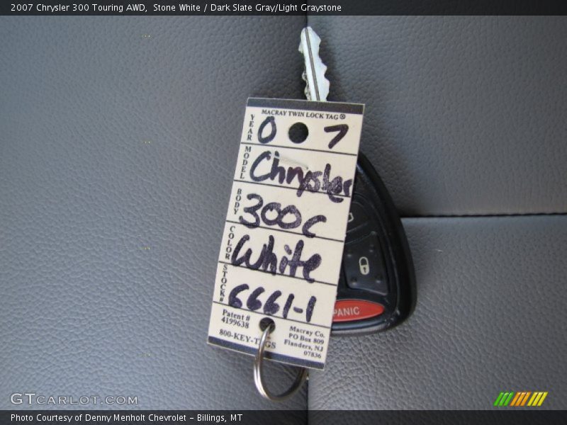 Stone White / Dark Slate Gray/Light Graystone 2007 Chrysler 300 Touring AWD