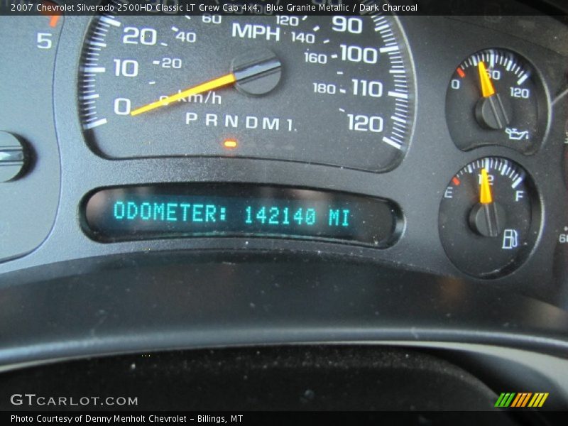 Blue Granite Metallic / Dark Charcoal 2007 Chevrolet Silverado 2500HD Classic LT Crew Cab 4x4