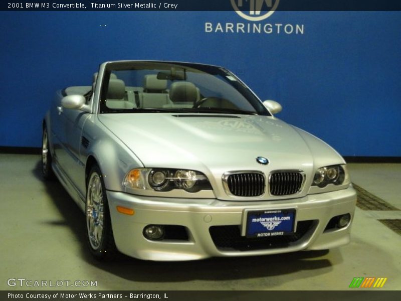 Titanium Silver Metallic / Grey 2001 BMW M3 Convertible
