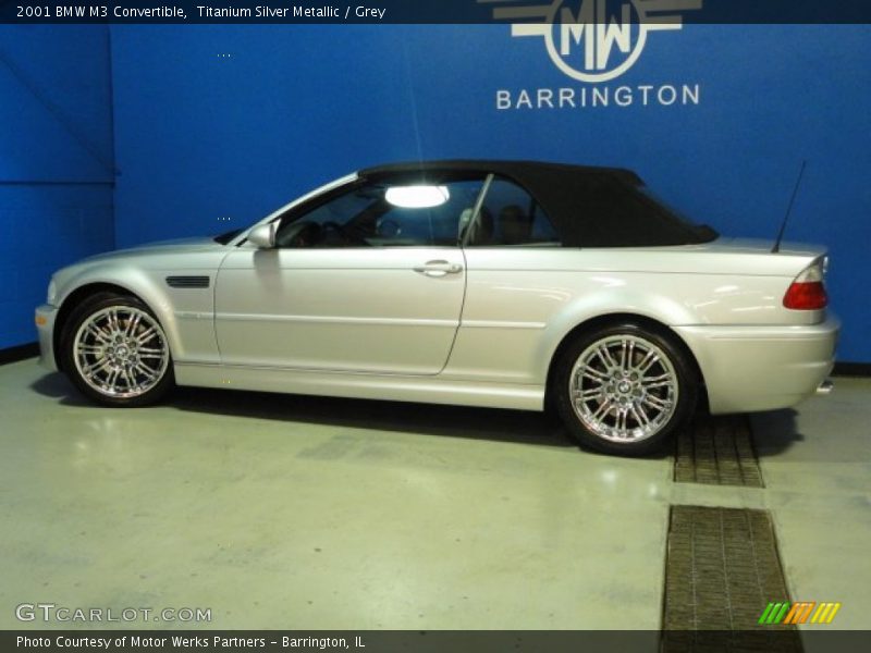 Titanium Silver Metallic / Grey 2001 BMW M3 Convertible