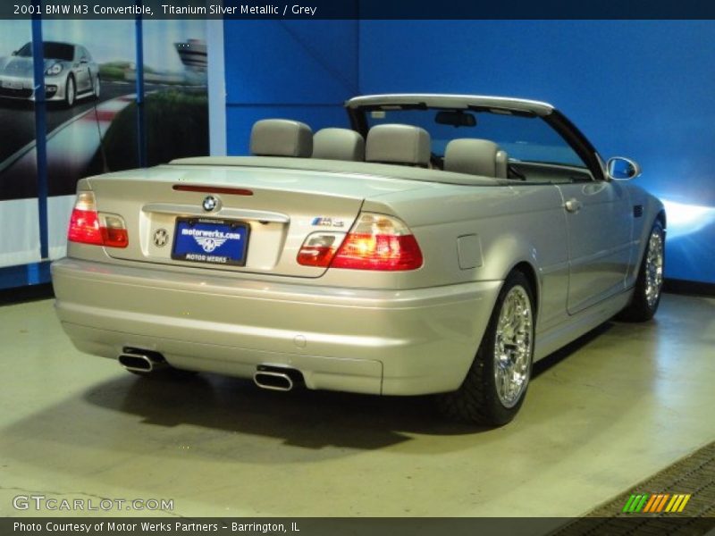 Titanium Silver Metallic / Grey 2001 BMW M3 Convertible