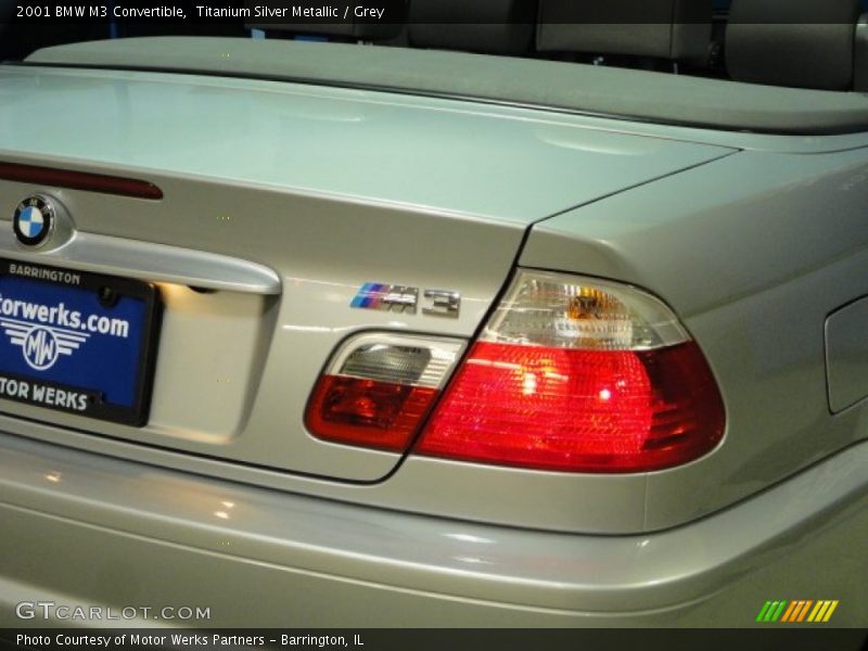 Titanium Silver Metallic / Grey 2001 BMW M3 Convertible