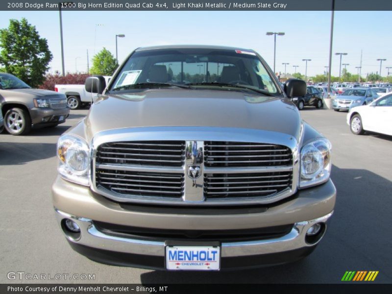 Light Khaki Metallic / Medium Slate Gray 2008 Dodge Ram 1500 Big Horn Edition Quad Cab 4x4