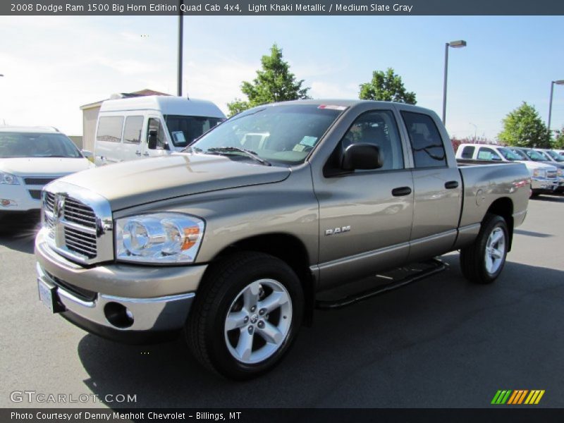 Light Khaki Metallic / Medium Slate Gray 2008 Dodge Ram 1500 Big Horn Edition Quad Cab 4x4