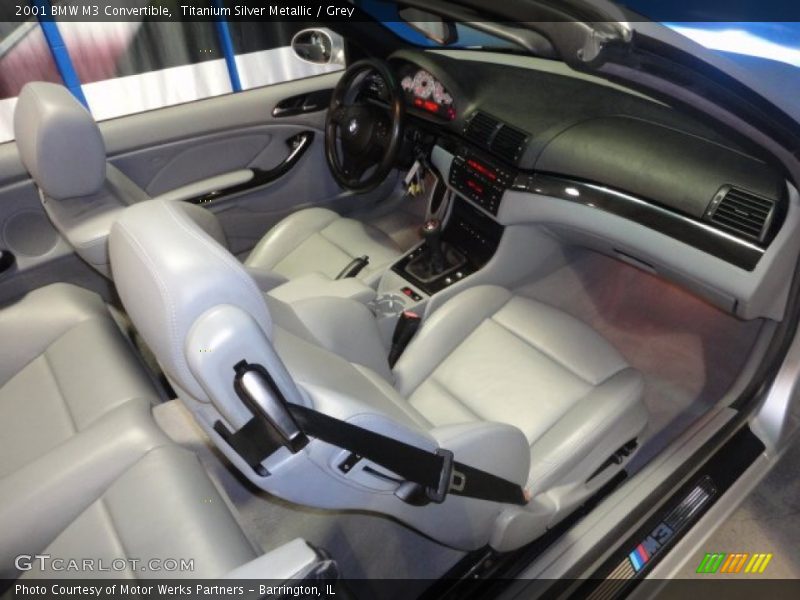 Titanium Silver Metallic / Grey 2001 BMW M3 Convertible