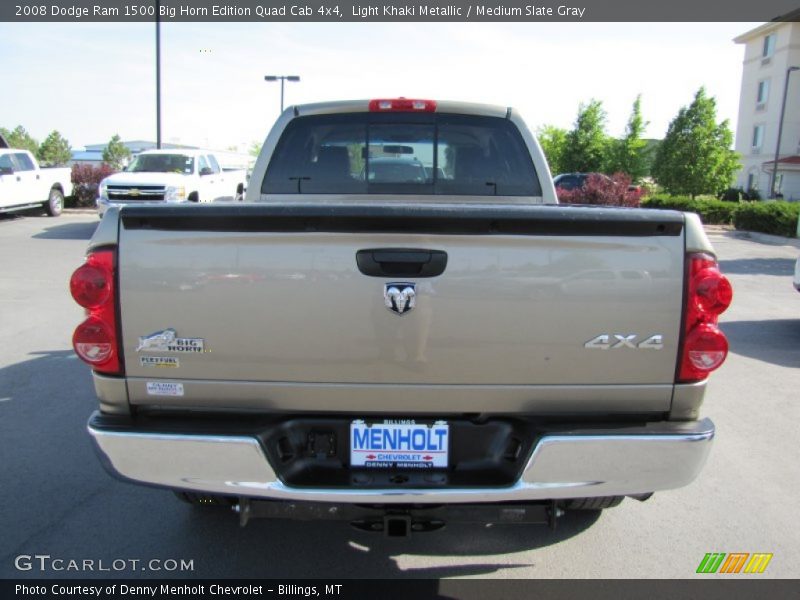 Light Khaki Metallic / Medium Slate Gray 2008 Dodge Ram 1500 Big Horn Edition Quad Cab 4x4