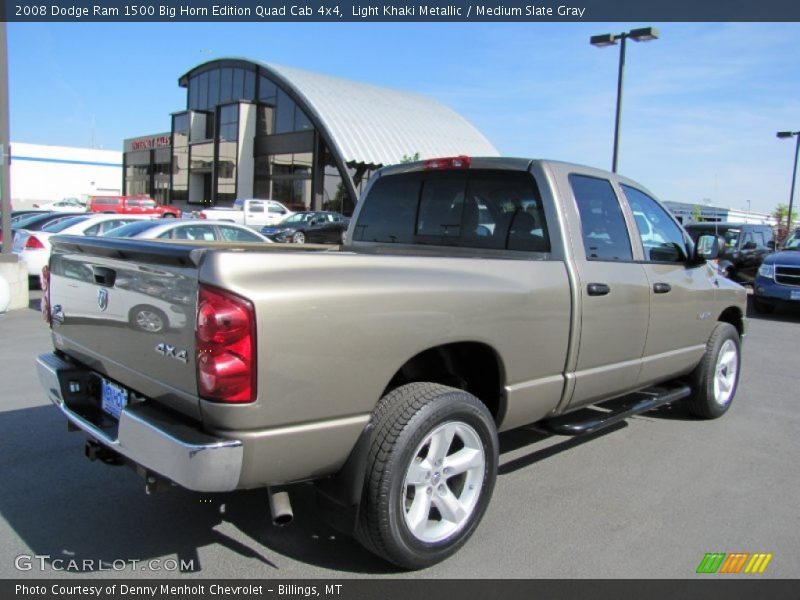 Light Khaki Metallic / Medium Slate Gray 2008 Dodge Ram 1500 Big Horn Edition Quad Cab 4x4