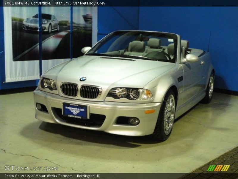 Titanium Silver Metallic / Grey 2001 BMW M3 Convertible