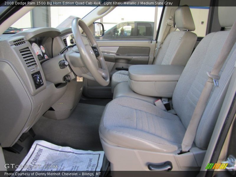 Light Khaki Metallic / Medium Slate Gray 2008 Dodge Ram 1500 Big Horn Edition Quad Cab 4x4
