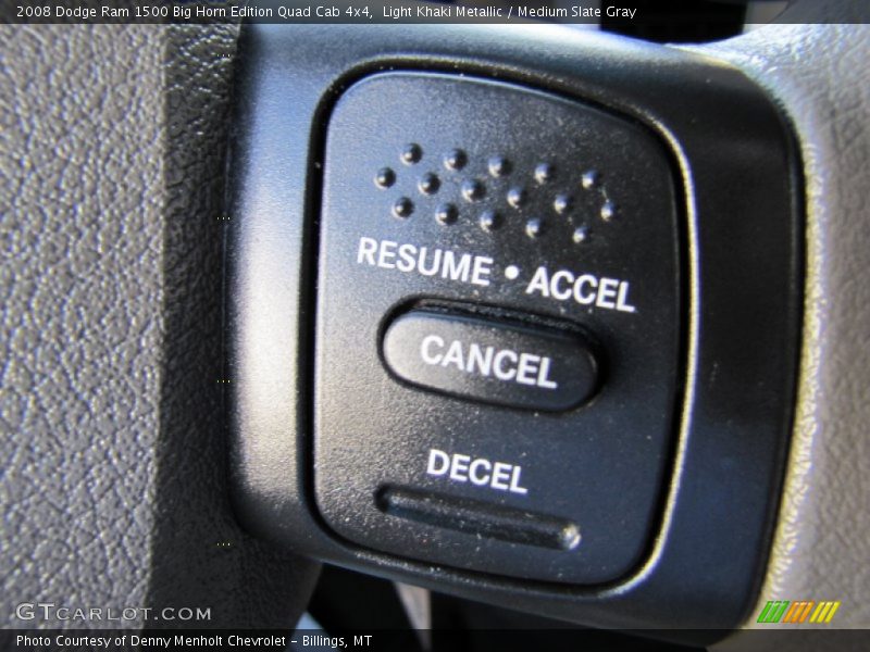 Light Khaki Metallic / Medium Slate Gray 2008 Dodge Ram 1500 Big Horn Edition Quad Cab 4x4