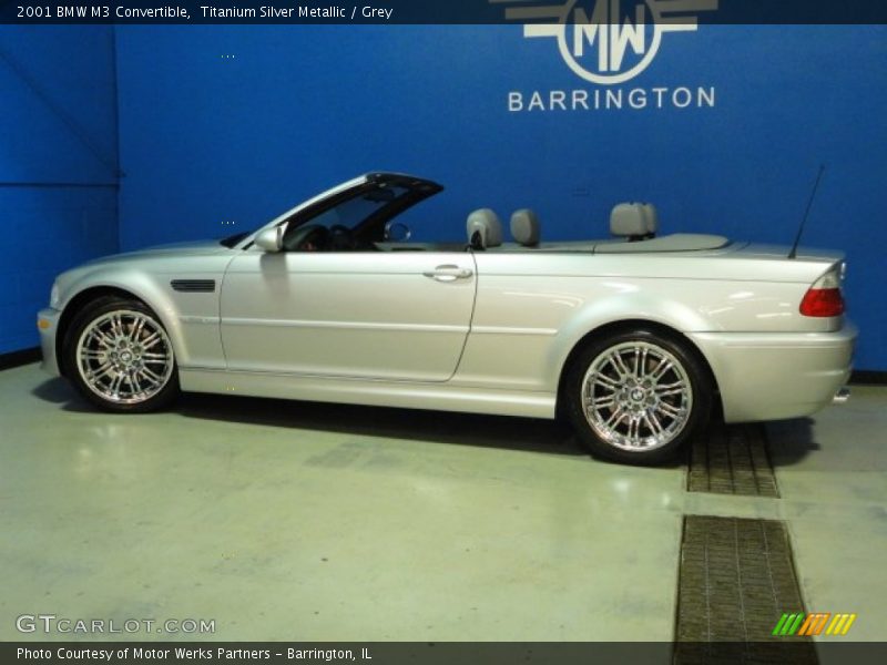 Titanium Silver Metallic / Grey 2001 BMW M3 Convertible