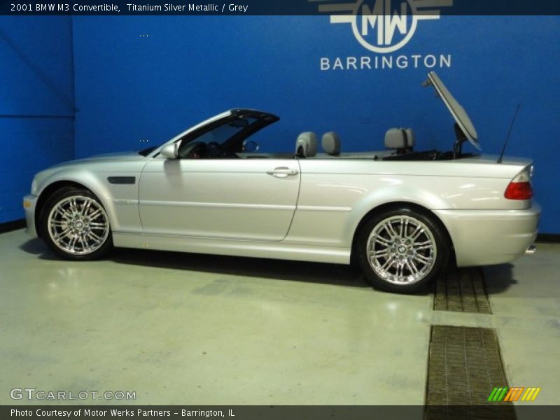 Titanium Silver Metallic / Grey 2001 BMW M3 Convertible