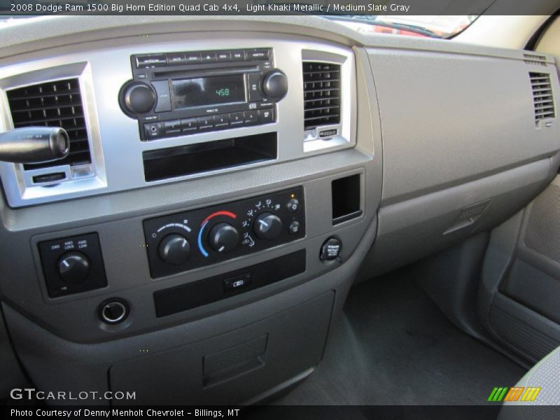 Light Khaki Metallic / Medium Slate Gray 2008 Dodge Ram 1500 Big Horn Edition Quad Cab 4x4