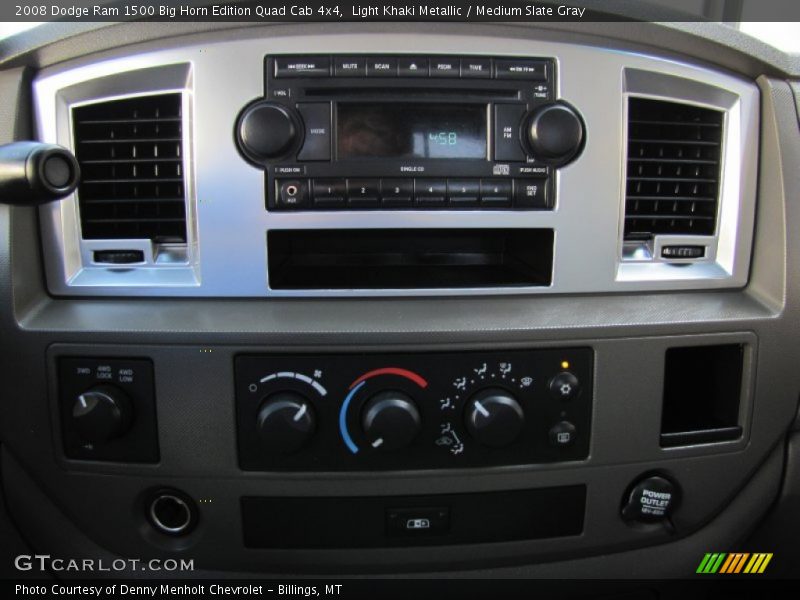 Light Khaki Metallic / Medium Slate Gray 2008 Dodge Ram 1500 Big Horn Edition Quad Cab 4x4