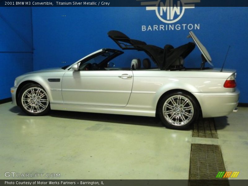 Titanium Silver Metallic / Grey 2001 BMW M3 Convertible
