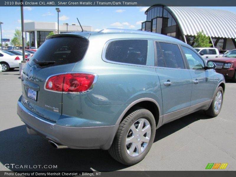 Silver Green Metallic / Titanium/Dark Titanium 2010 Buick Enclave CXL AWD