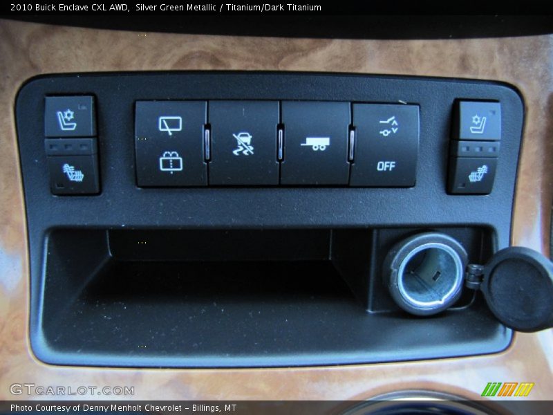 Silver Green Metallic / Titanium/Dark Titanium 2010 Buick Enclave CXL AWD