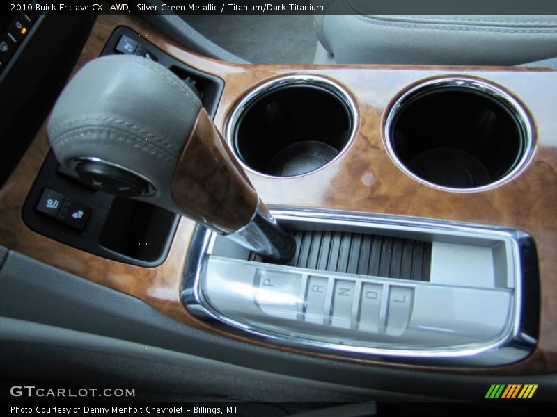 Silver Green Metallic / Titanium/Dark Titanium 2010 Buick Enclave CXL AWD