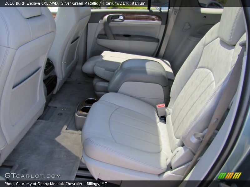 Silver Green Metallic / Titanium/Dark Titanium 2010 Buick Enclave CXL AWD