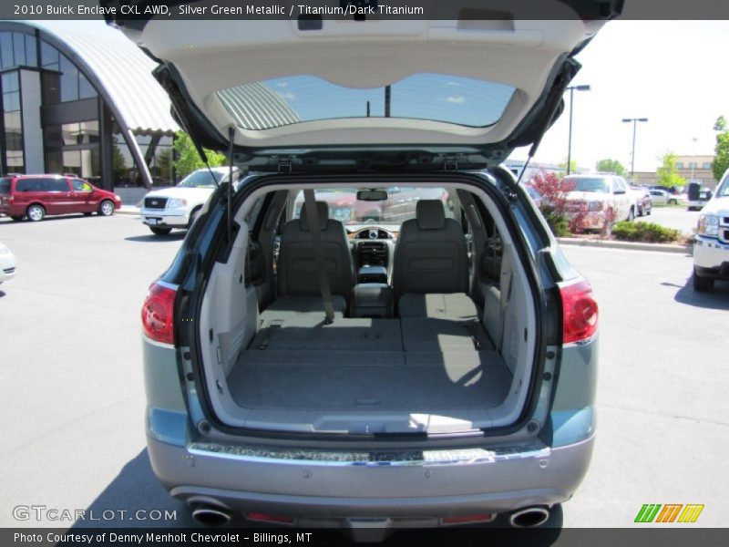 Silver Green Metallic / Titanium/Dark Titanium 2010 Buick Enclave CXL AWD