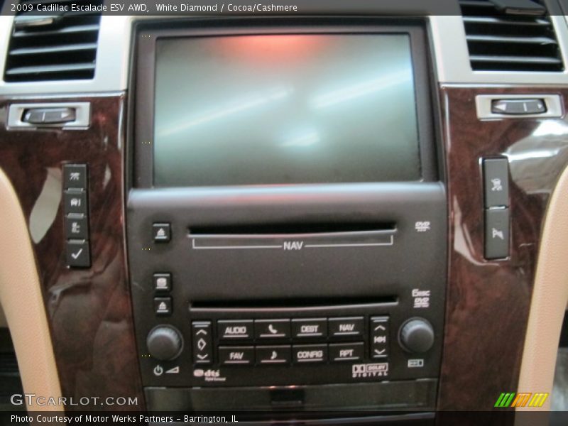White Diamond / Cocoa/Cashmere 2009 Cadillac Escalade ESV AWD
