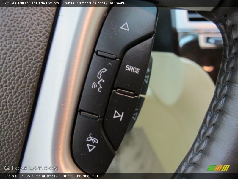 White Diamond / Cocoa/Cashmere 2009 Cadillac Escalade ESV AWD