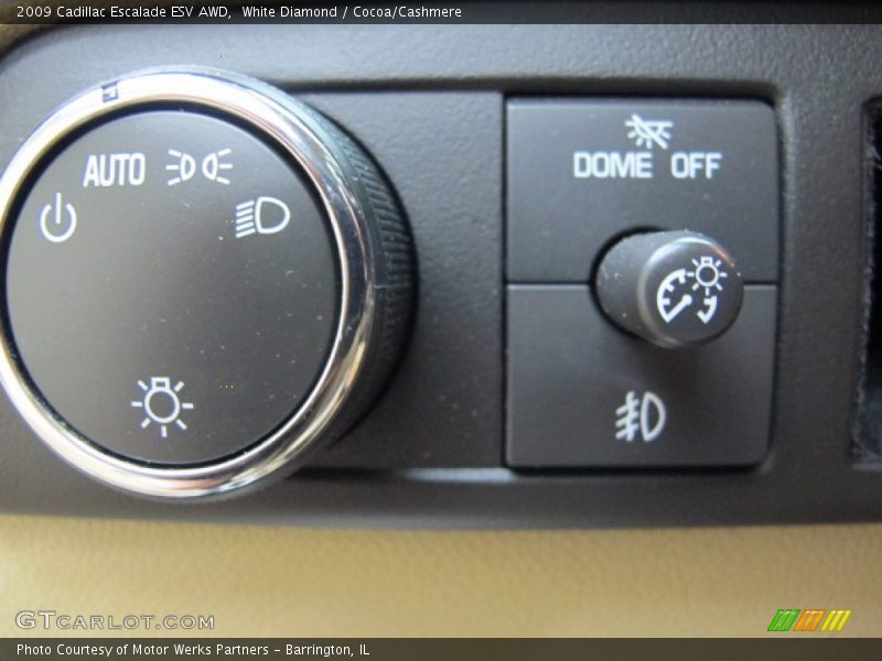 White Diamond / Cocoa/Cashmere 2009 Cadillac Escalade ESV AWD