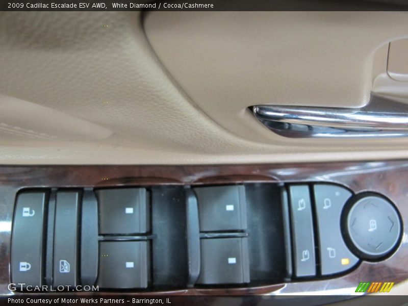 White Diamond / Cocoa/Cashmere 2009 Cadillac Escalade ESV AWD