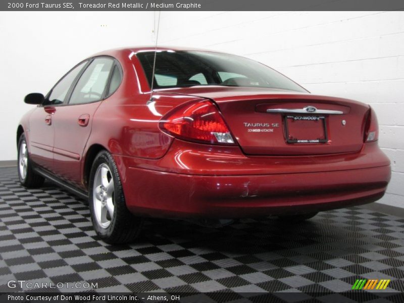 Toreador Red Metallic / Medium Graphite 2000 Ford Taurus SES