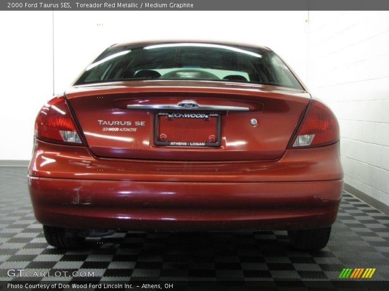 Toreador Red Metallic / Medium Graphite 2000 Ford Taurus SES