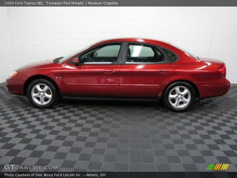 Toreador Red Metallic / Medium Graphite 2000 Ford Taurus SES