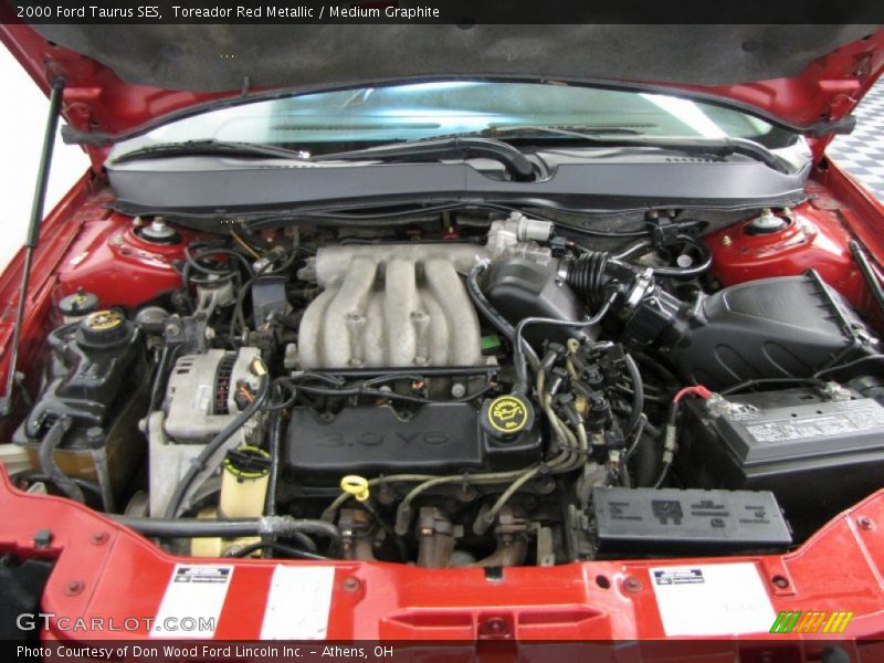 Toreador Red Metallic / Medium Graphite 2000 Ford Taurus SES