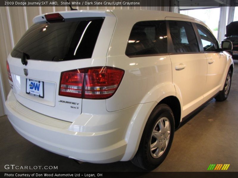 Stone White / Dark Slate Gray/Light Graystone 2009 Dodge Journey SXT AWD