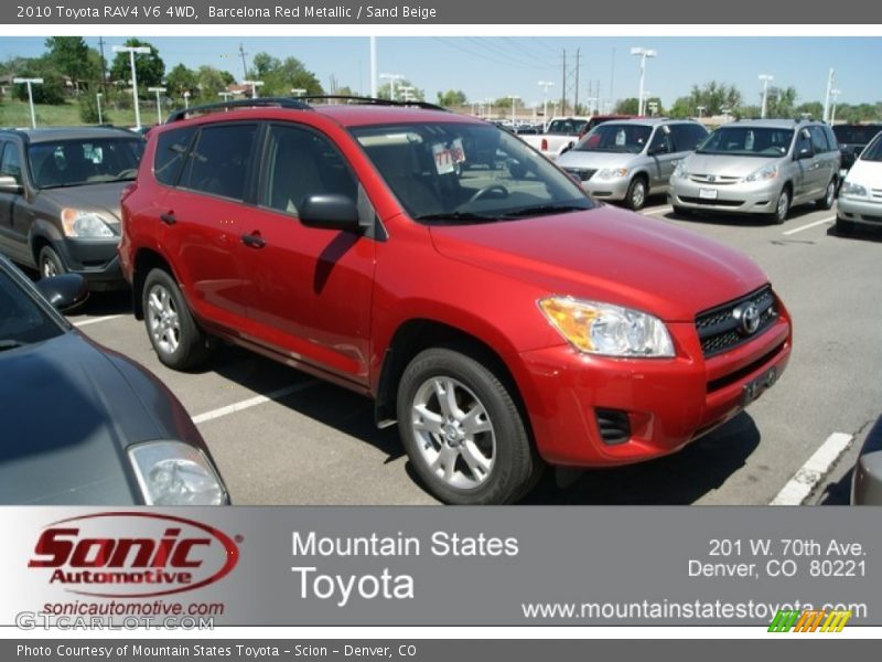 Barcelona Red Metallic / Sand Beige 2010 Toyota RAV4 V6 4WD