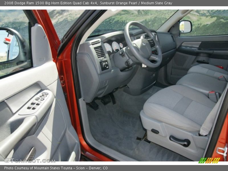 Sunburst Orange Pearl / Medium Slate Gray 2008 Dodge Ram 1500 Big Horn Edition Quad Cab 4x4