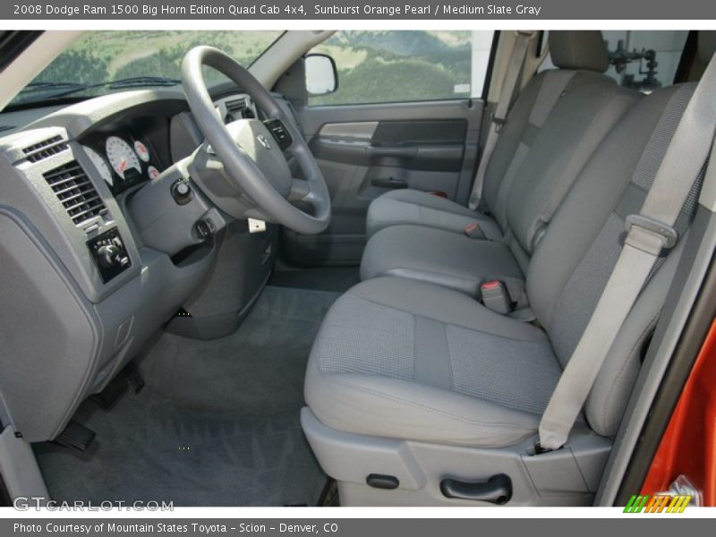 Sunburst Orange Pearl / Medium Slate Gray 2008 Dodge Ram 1500 Big Horn Edition Quad Cab 4x4