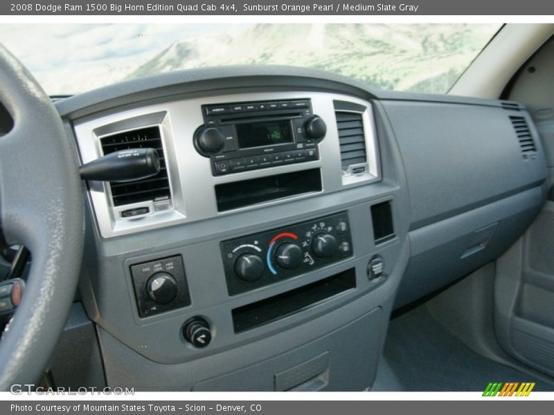 Sunburst Orange Pearl / Medium Slate Gray 2008 Dodge Ram 1500 Big Horn Edition Quad Cab 4x4