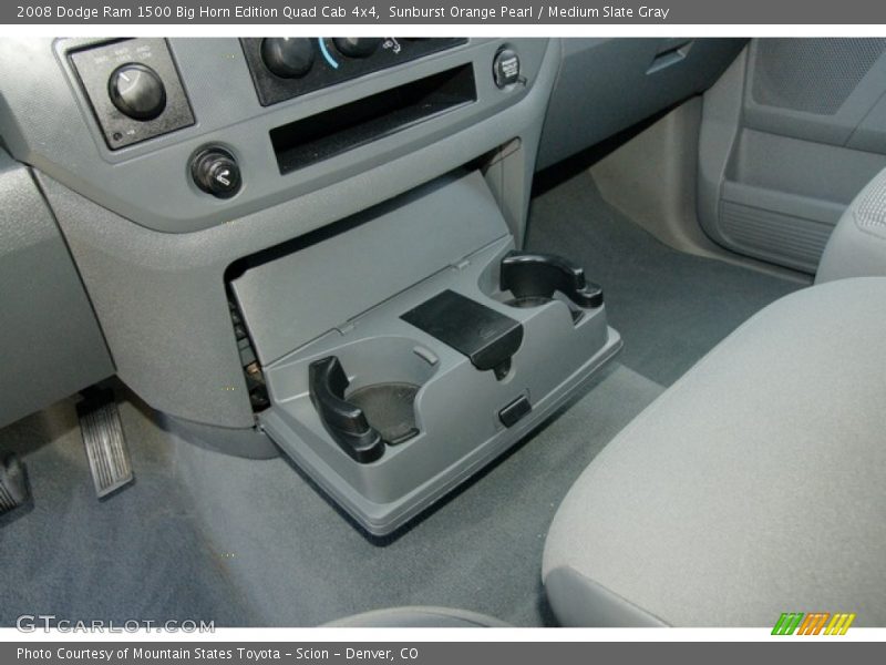 Sunburst Orange Pearl / Medium Slate Gray 2008 Dodge Ram 1500 Big Horn Edition Quad Cab 4x4