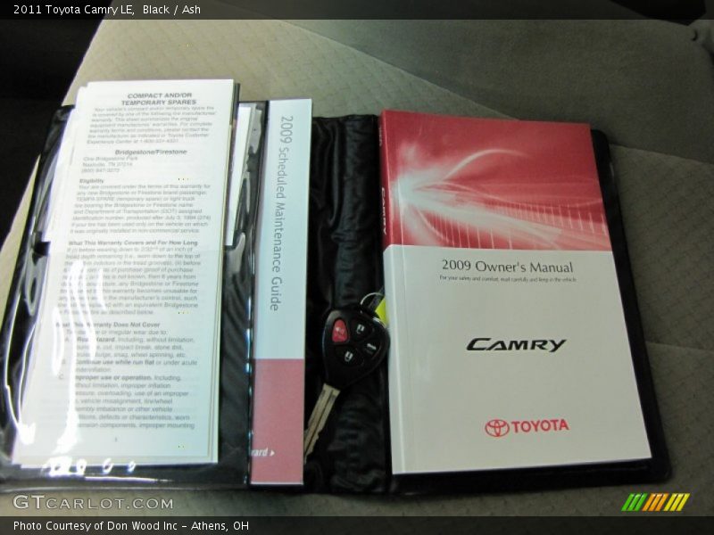 Black / Ash 2011 Toyota Camry LE