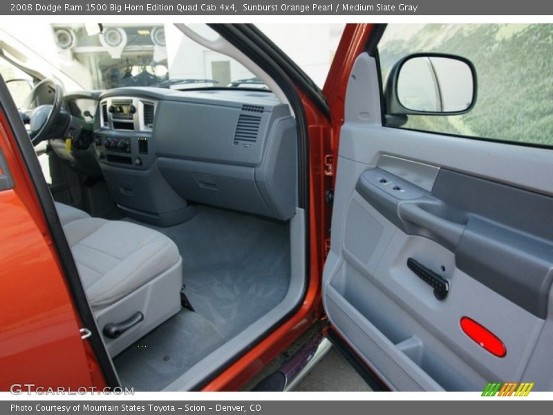 Sunburst Orange Pearl / Medium Slate Gray 2008 Dodge Ram 1500 Big Horn Edition Quad Cab 4x4