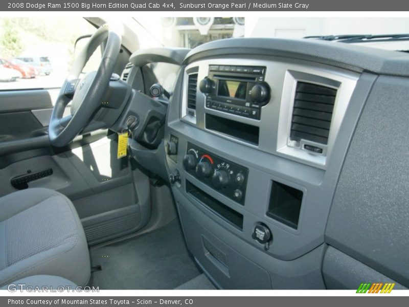 Sunburst Orange Pearl / Medium Slate Gray 2008 Dodge Ram 1500 Big Horn Edition Quad Cab 4x4