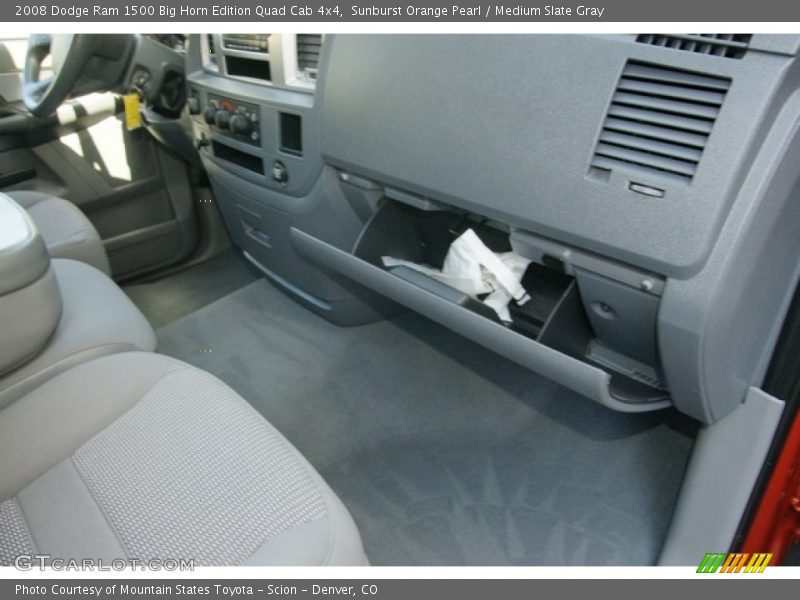 Sunburst Orange Pearl / Medium Slate Gray 2008 Dodge Ram 1500 Big Horn Edition Quad Cab 4x4