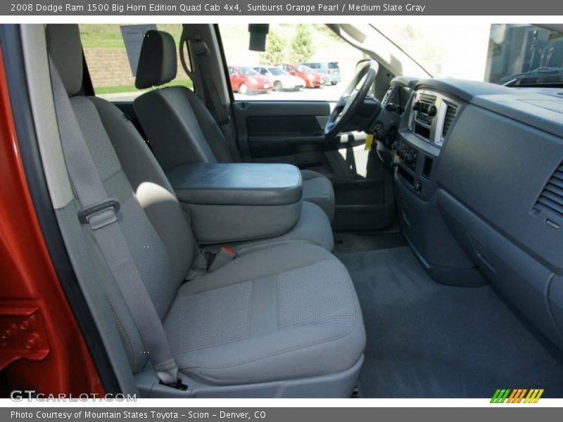 Sunburst Orange Pearl / Medium Slate Gray 2008 Dodge Ram 1500 Big Horn Edition Quad Cab 4x4