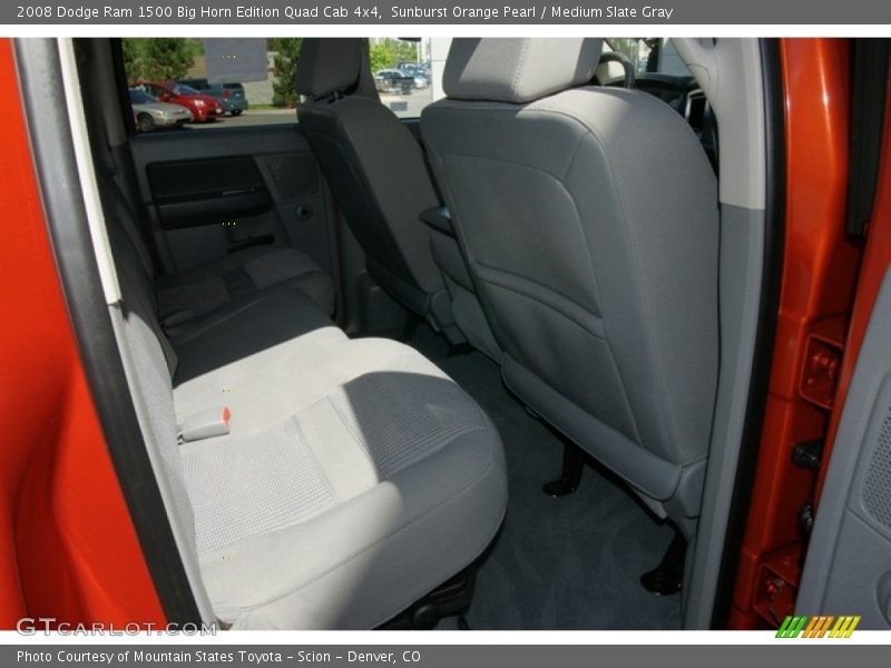 Sunburst Orange Pearl / Medium Slate Gray 2008 Dodge Ram 1500 Big Horn Edition Quad Cab 4x4