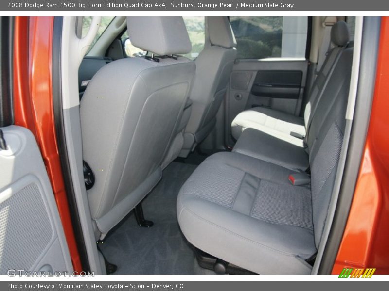 Sunburst Orange Pearl / Medium Slate Gray 2008 Dodge Ram 1500 Big Horn Edition Quad Cab 4x4