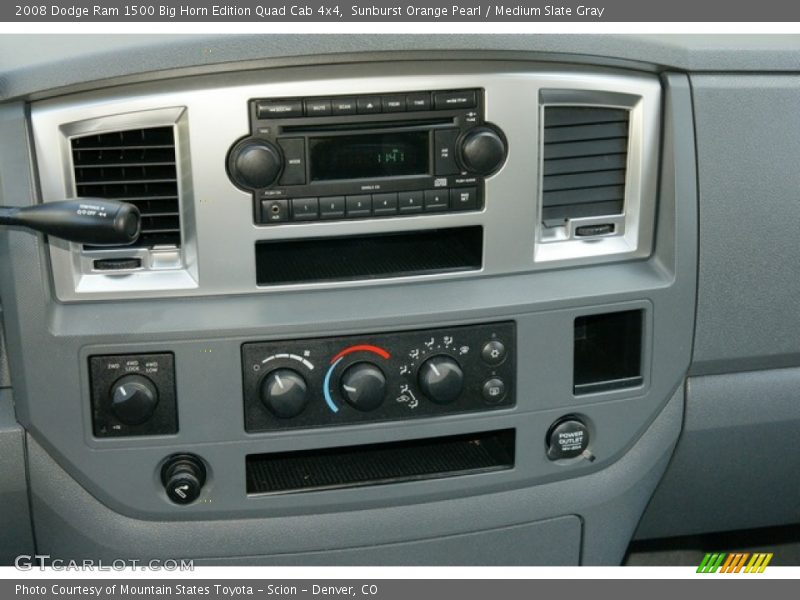 Sunburst Orange Pearl / Medium Slate Gray 2008 Dodge Ram 1500 Big Horn Edition Quad Cab 4x4